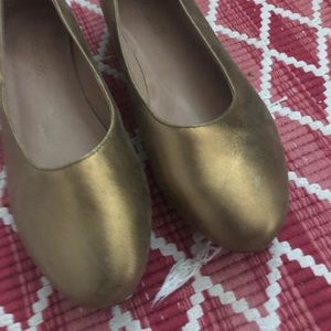 Madewell gold flats